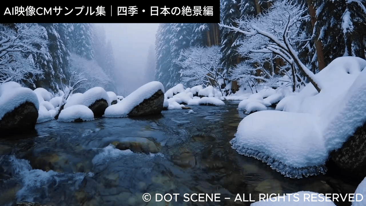 AI映像CMサンプル集｜四季・日本の絶景編｜商用利用OKの最新AI動画素材 